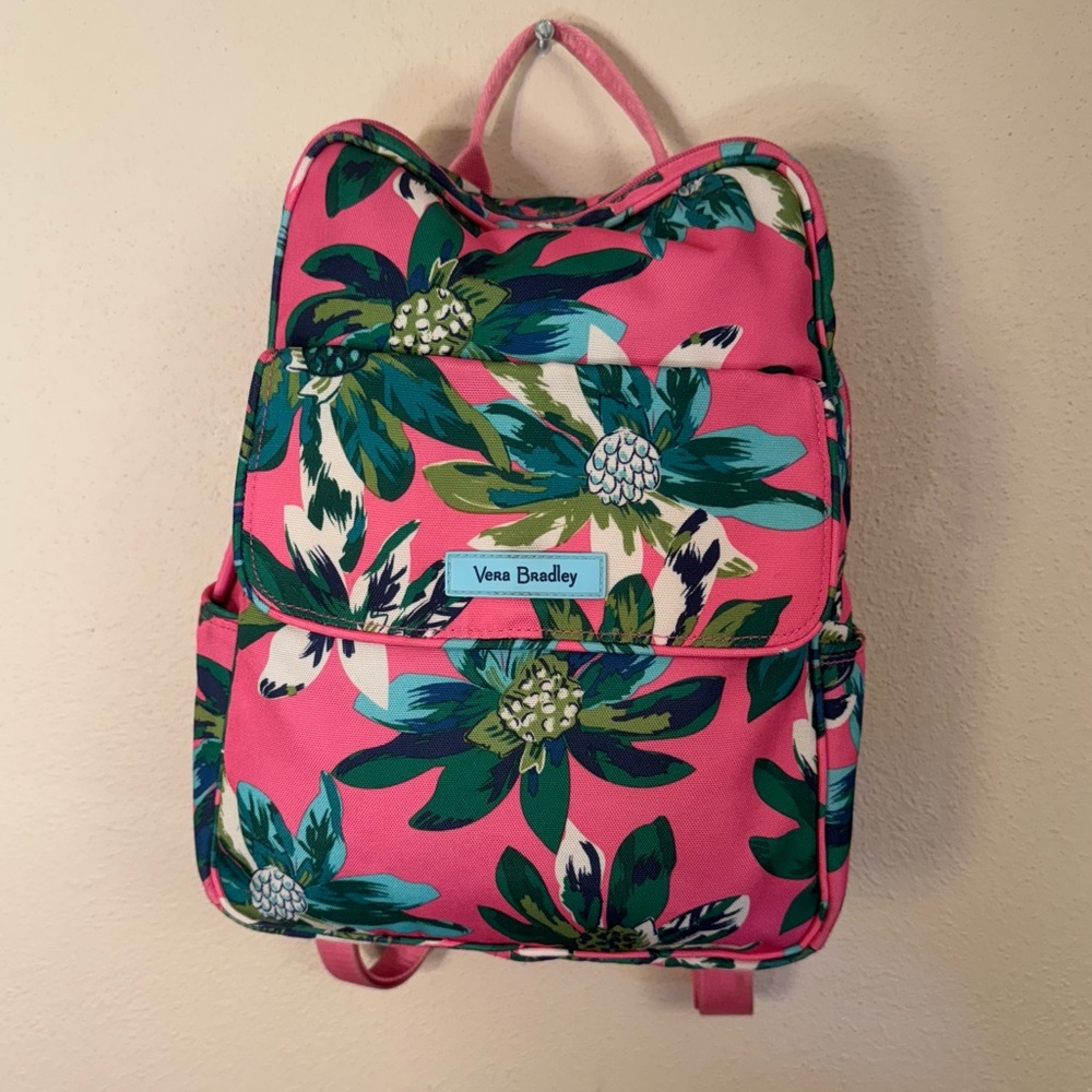 Vera Bradley Lighten Up Tropical Paradise Backpack Purse - Picture 7 of 14